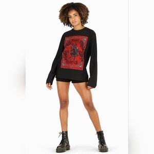 MERRY KRAMPUS PATCH SWEATER
